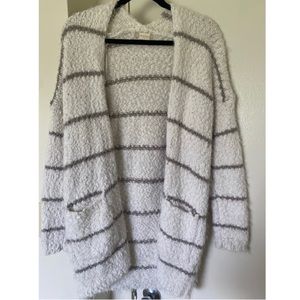 Altar’d State white and gray cardigan